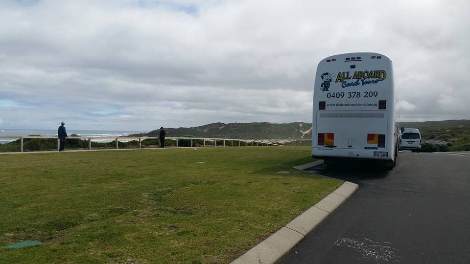 One of All On Board Coaches on tour in South West WA during one of many School Camps